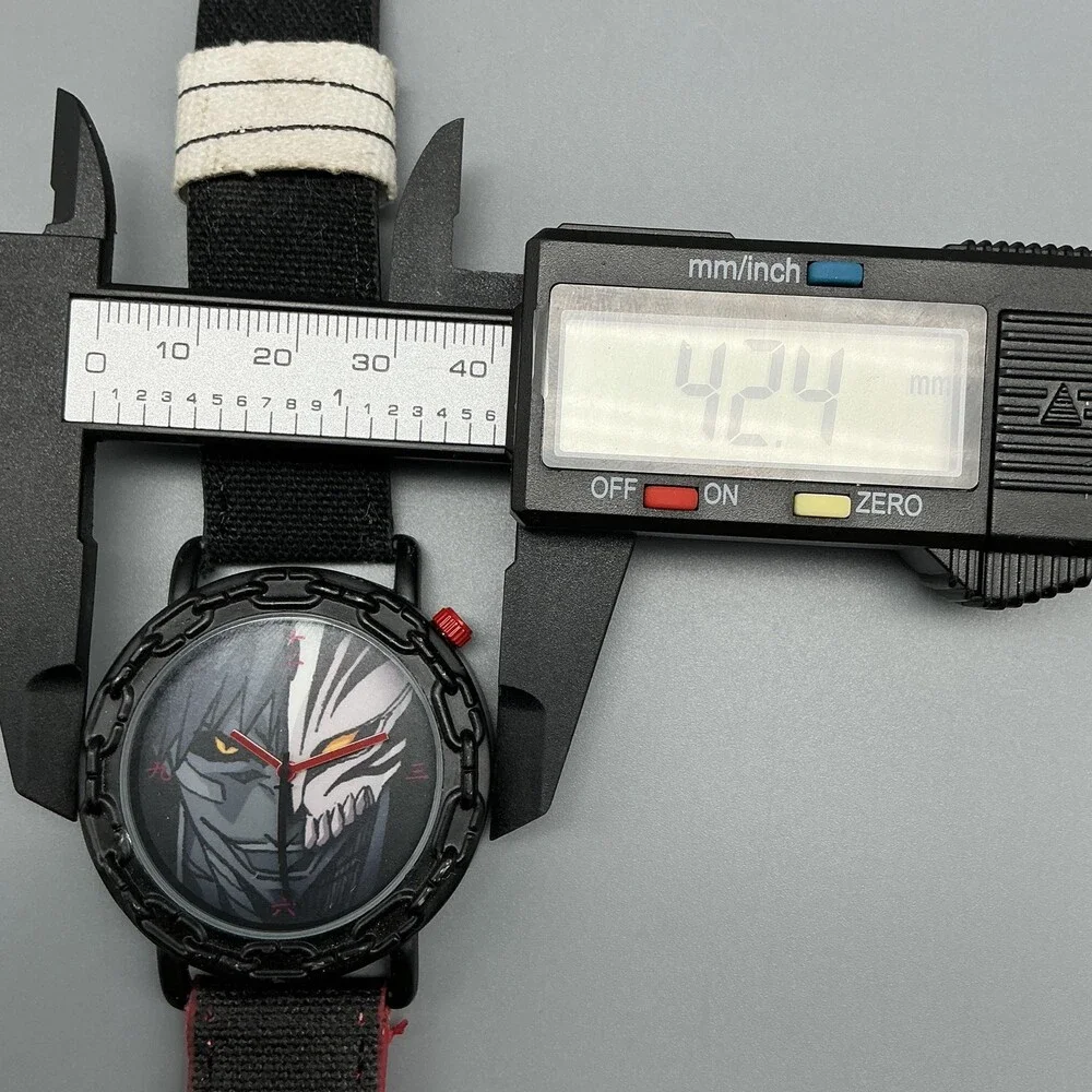 Bleach Loot Crate Exclusive Mens Watch 42mm Anime Black Red Canvas New Battery